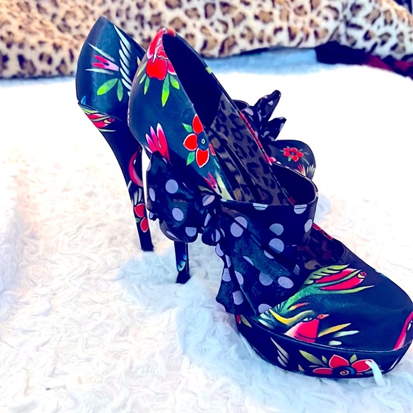 Rockabilly babydoll heels SZ 8 - Picture 1 of 4